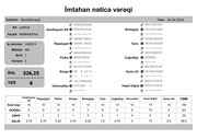 Page 4, mtahan nəticə vərəqi (7 ci siniflər)