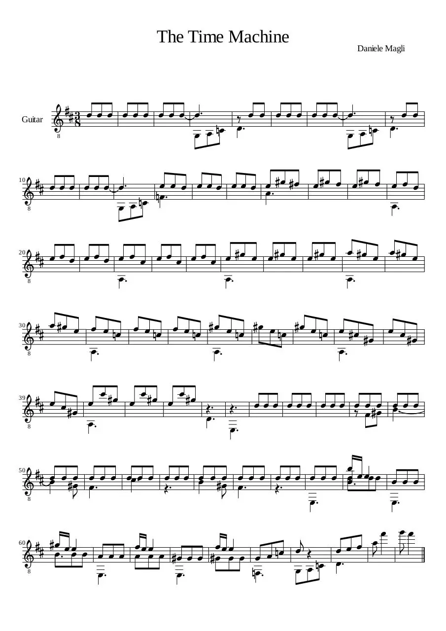 Page 1 of 1, The Time Machine by Daniele Magli