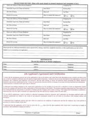 Page 2, Employment Application