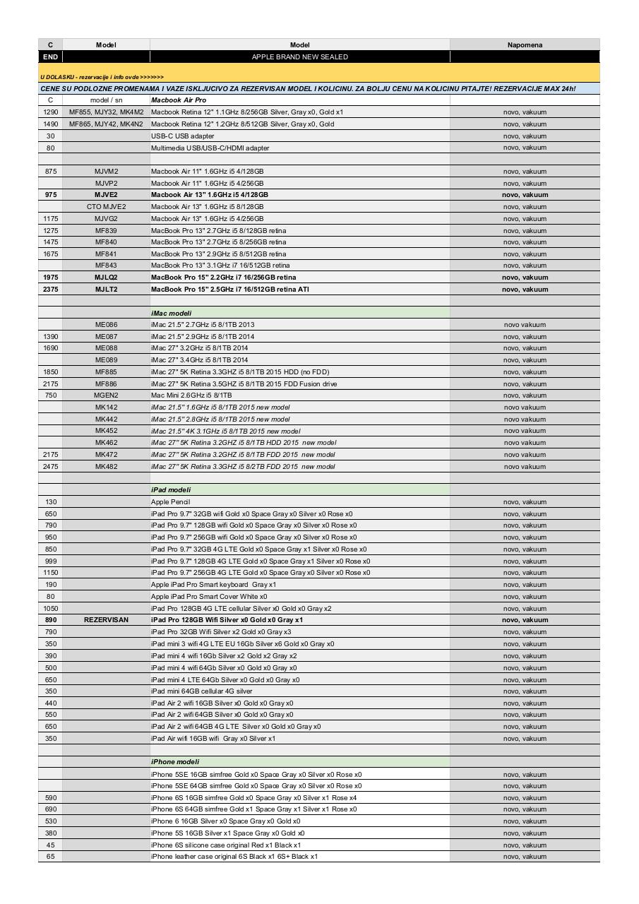 Document preview Apple cenovnik - April.pdf - page 1/2