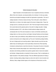Page 1, Cost of College Education