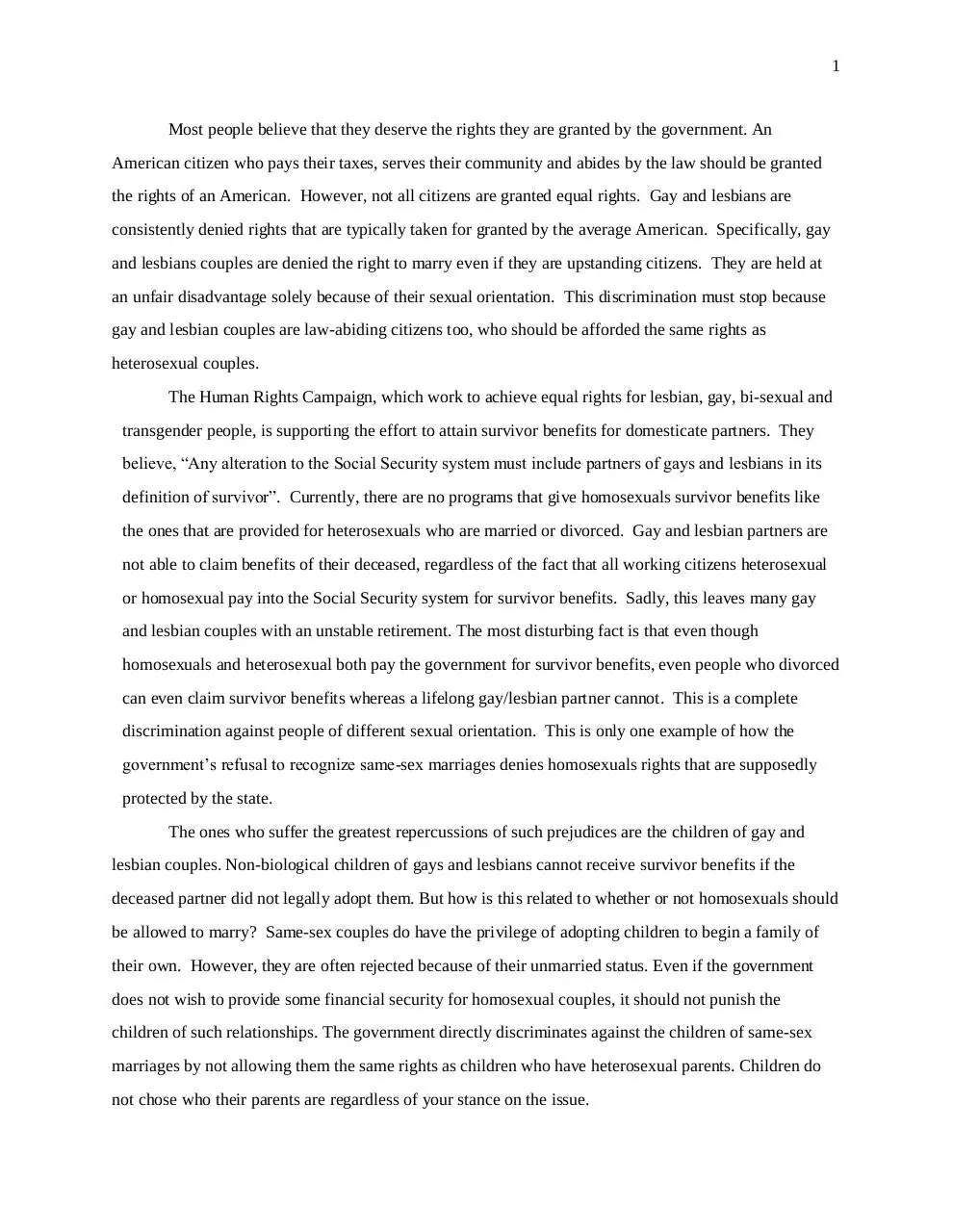 Page 1 of 2, gay marriages position