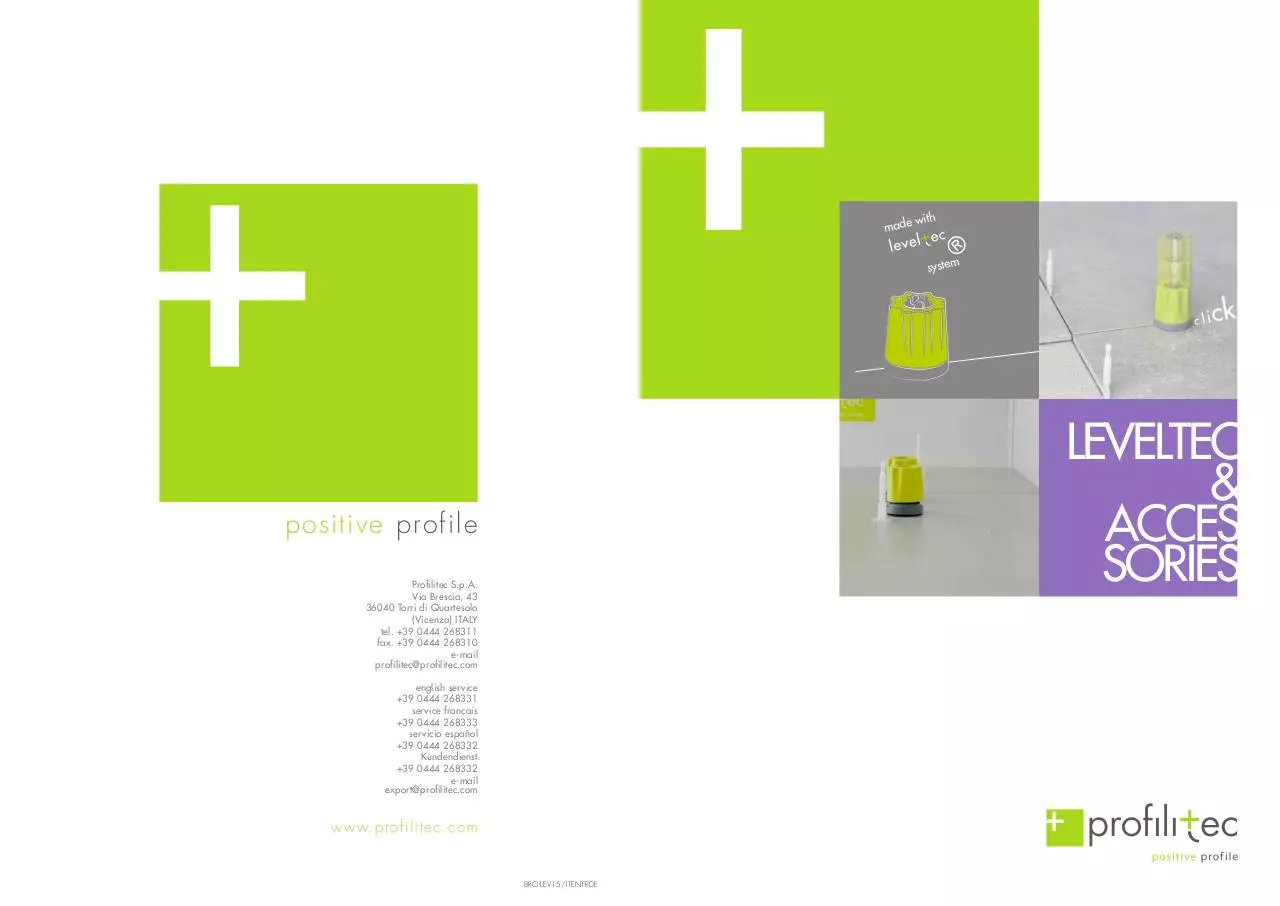 Page 1 of 2, LEVELTEC LEV