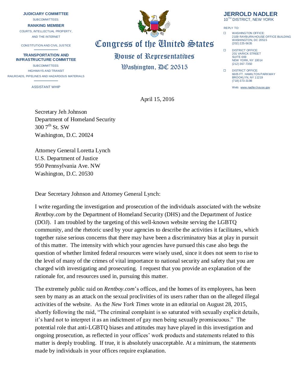 Document preview Rentboy Letter Final--Nadler 4.15.16.pdf - page 1/2
