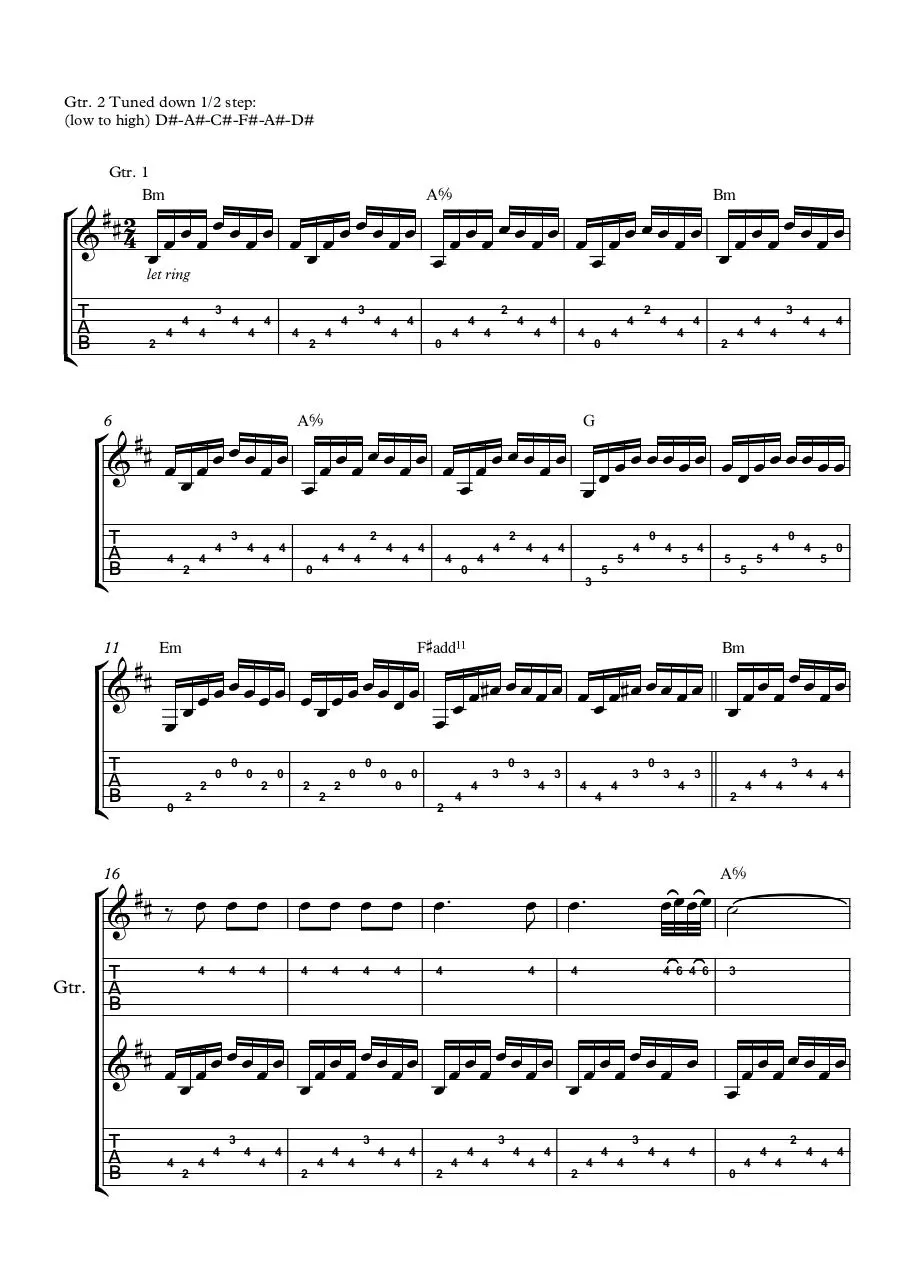 Page 1 of 6, Persia Full Score