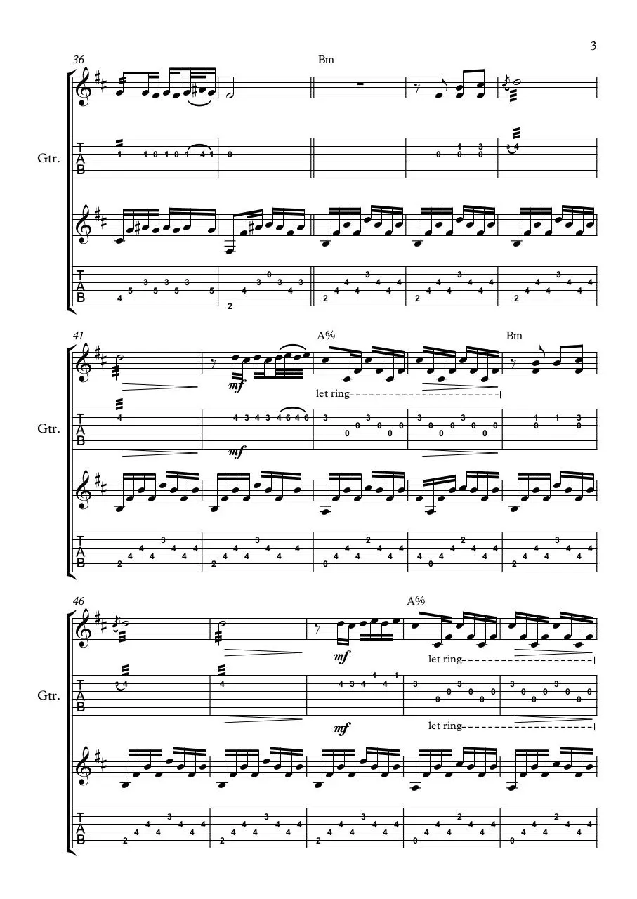 Page 3 of 6, Persia Full Score