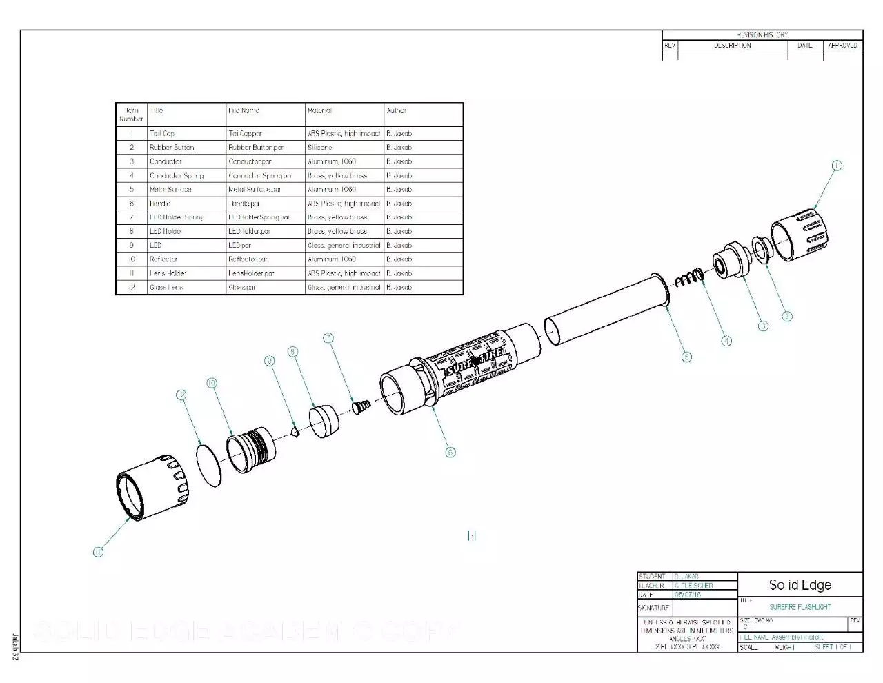 Page 4 of 16, SureFire CAD Final Project