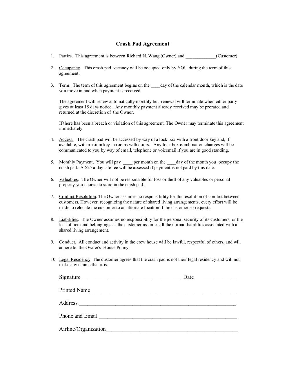 Document preview Crashpad letter of agreement.pdf - page 1/1