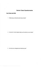 Page 1, SeniorClassQuestionnaire 1 1 (3 files merged)
