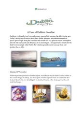 Page 1, Taste of Dublin's Coastline Itinerary November 14 17 2016