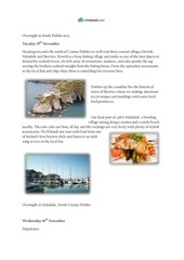 Page 2, Taste of Dublin's Coastline Itinerary November 14 17 2016