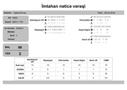 Page 2, mtahan nÉ™ticÉ™ vÉ™rÉ™qi (3 cü siniflÉ™r)