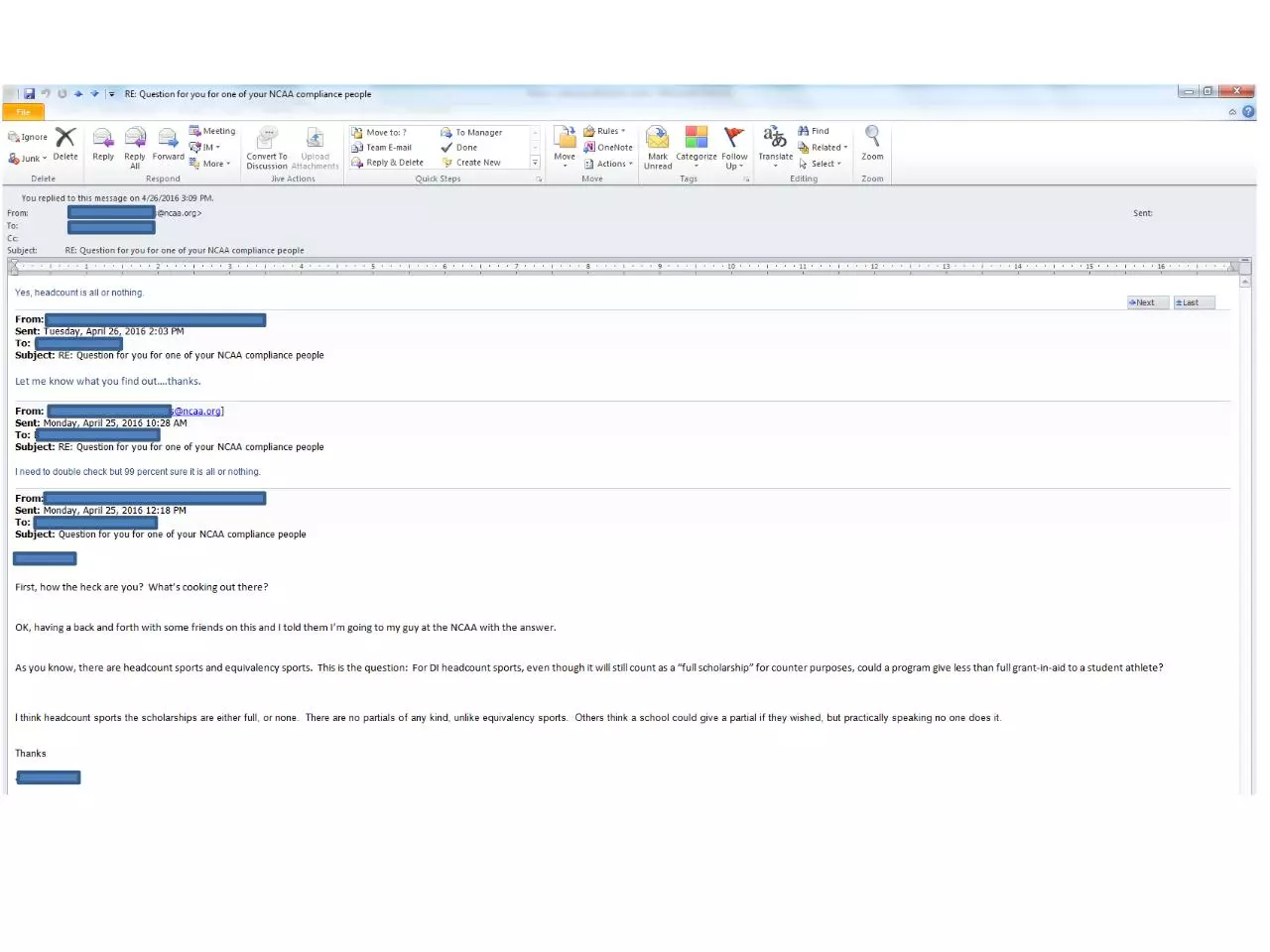 Page 2 of 5, ncaa headcount