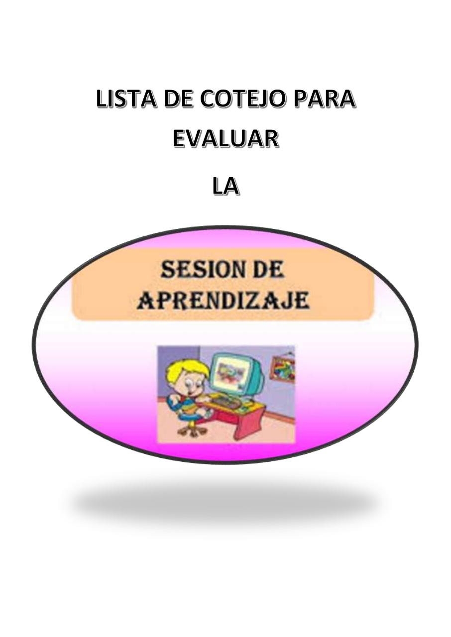 Document preview LISTA DE COTEJO PARA EVALUAR LA SESION DE APRENDIZAJE.pdf - page 1/2