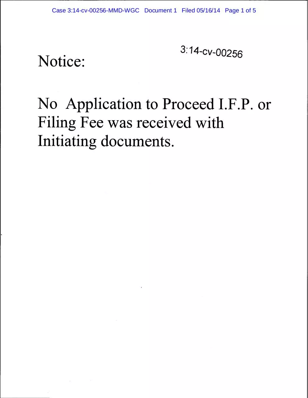 Page 1 of 5, Bundy Petition