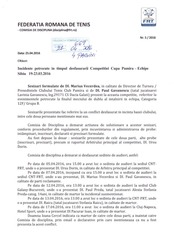 Page 1, Comisia disciplina Incidente Cupa Pamira 2016