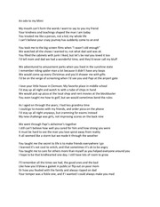 Page 1, An ode to my Mimi