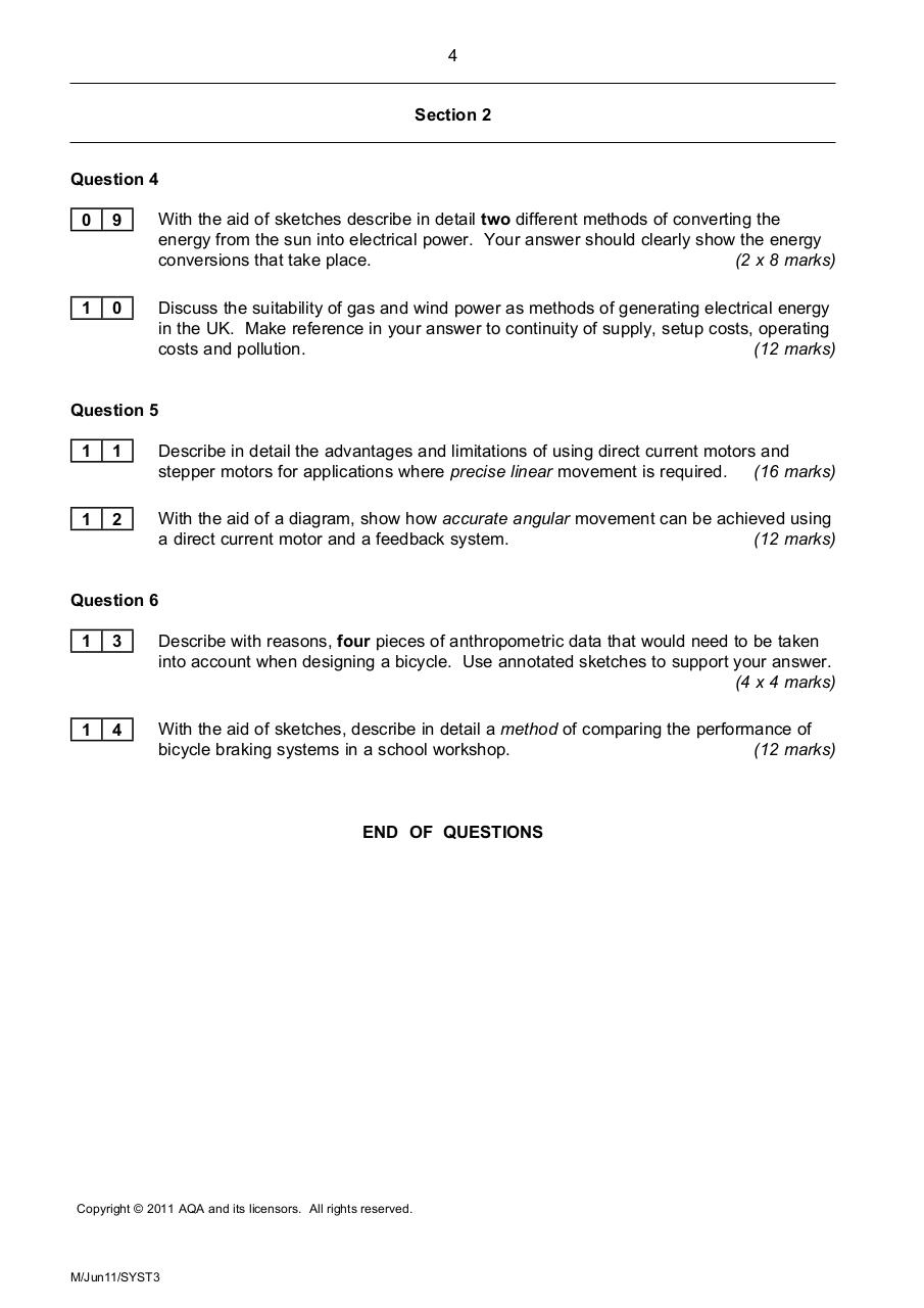 Document preview AQA-SYST3-QuestionPaper-2011.pdf - page 4/4