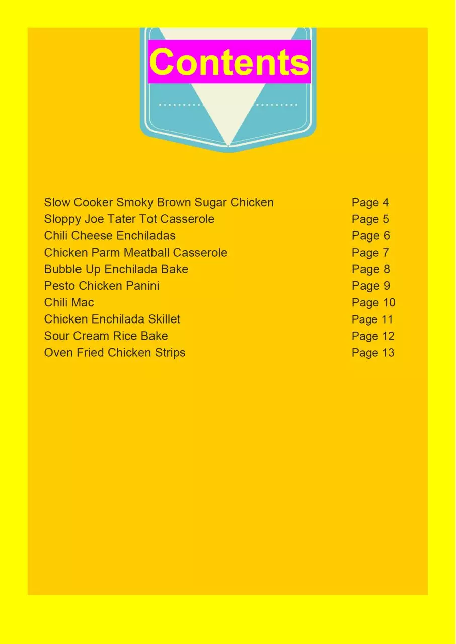 Page 3 of 14, Dinner Delights by OLIVIA WHITE