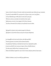 Page 1, Poème L