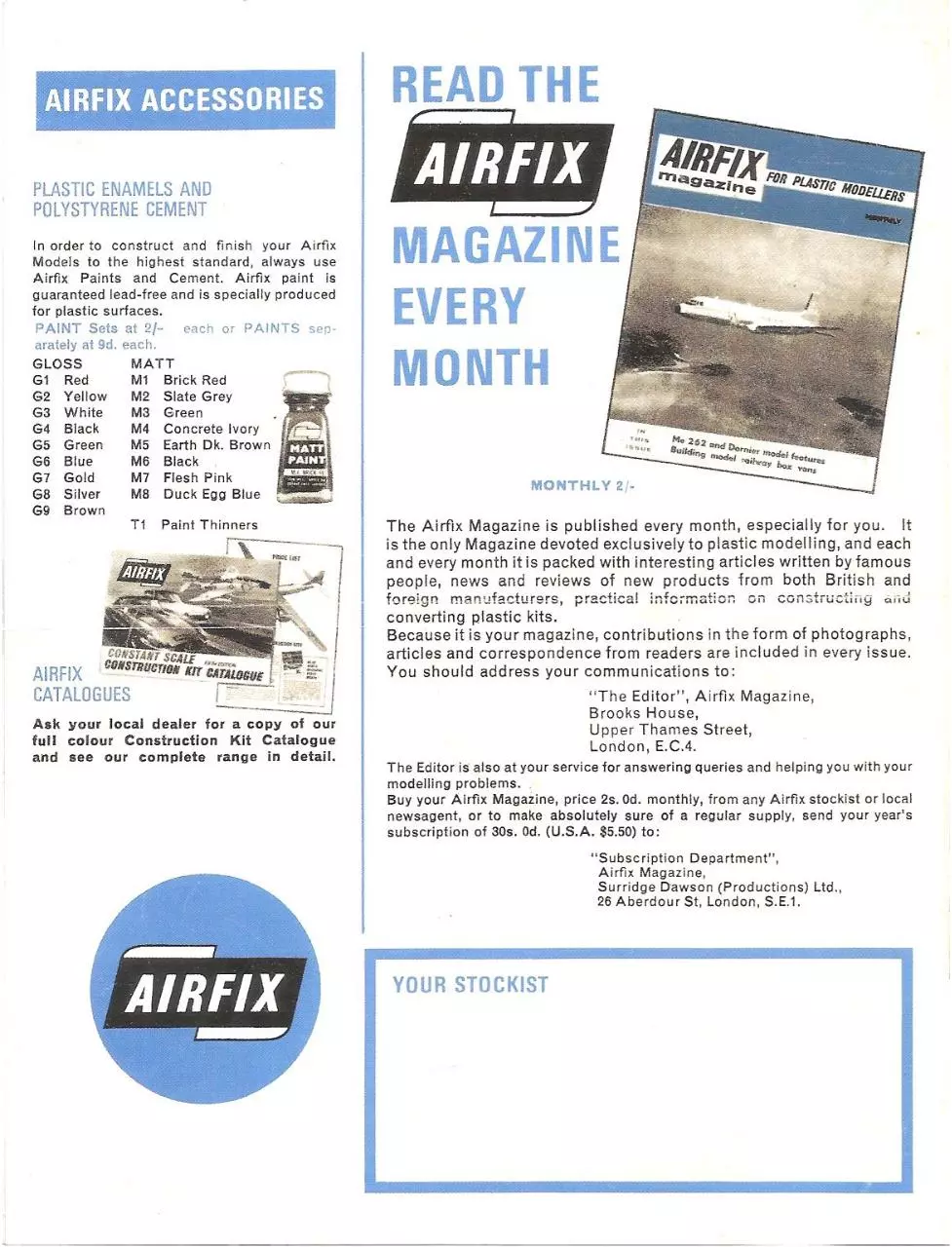 Page 4 of 4, Airfix 1968 Kit List