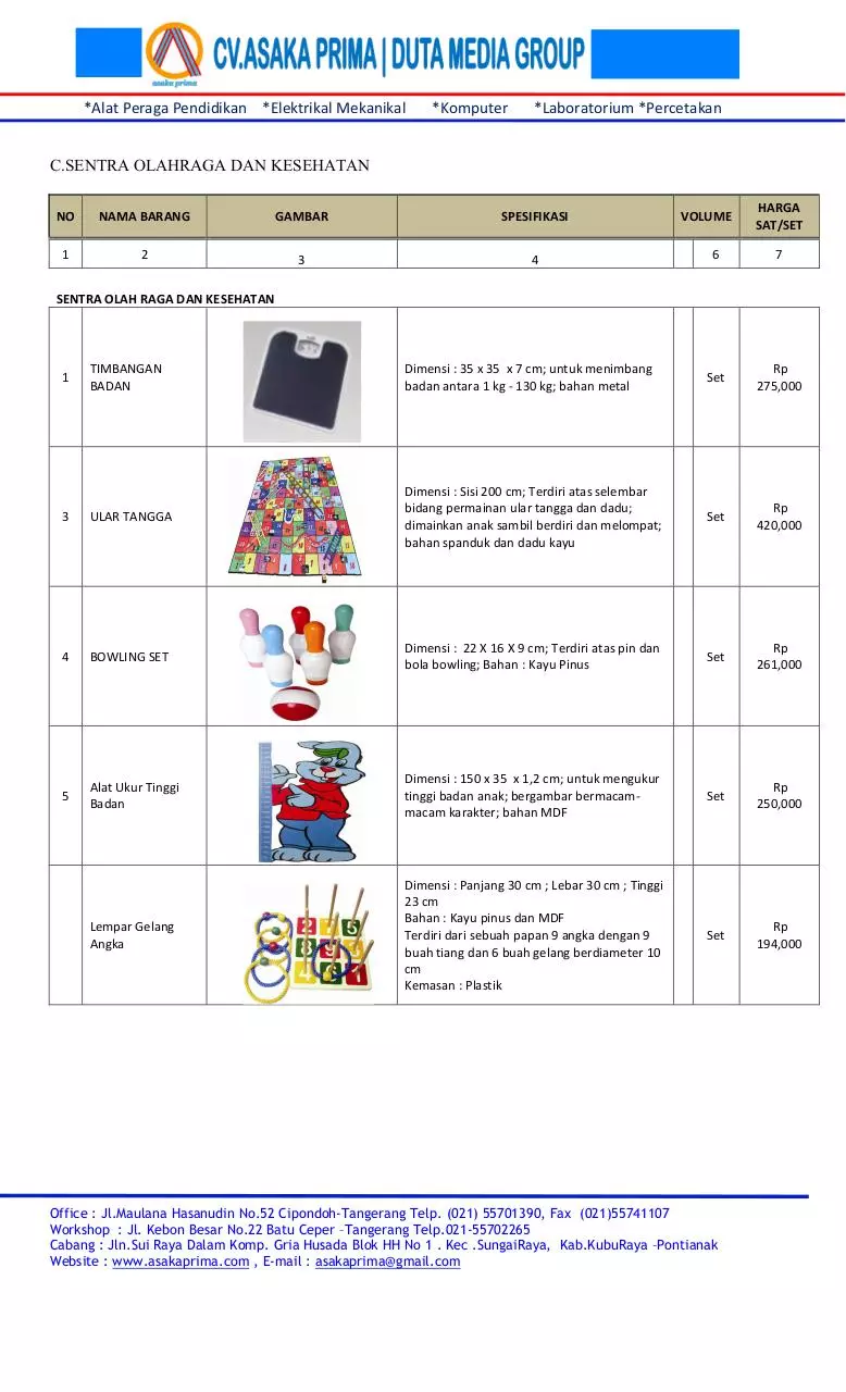 Page 4 of 5, Produsen Alat Peraga Edukatif (Menara, Puzzle )