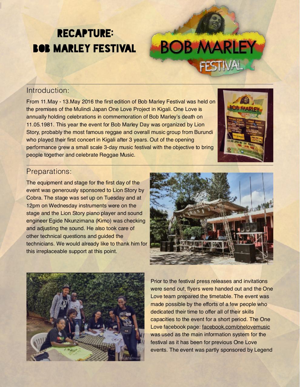 Document preview Bob Marley Festival Recap_Optimize.pdf - page 1/5