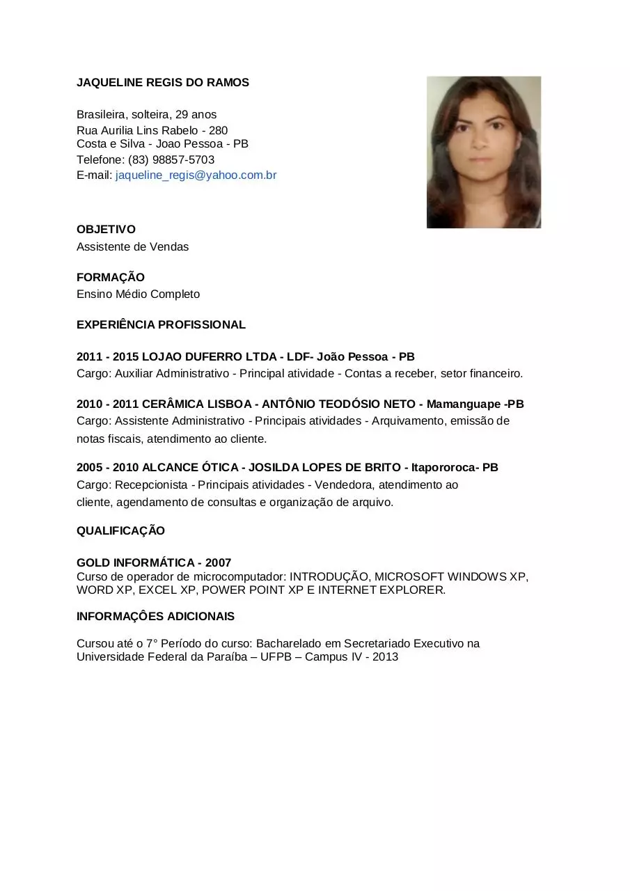 Page 1 of 1, Curriculum Cópia Final2
