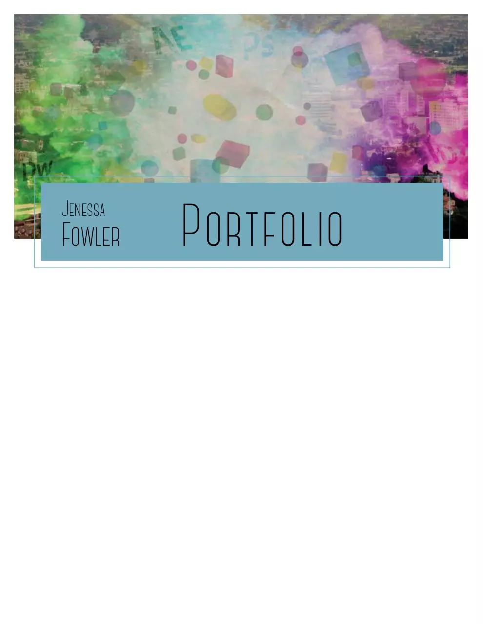 Page 1 of 12, JenessaF Portfolio