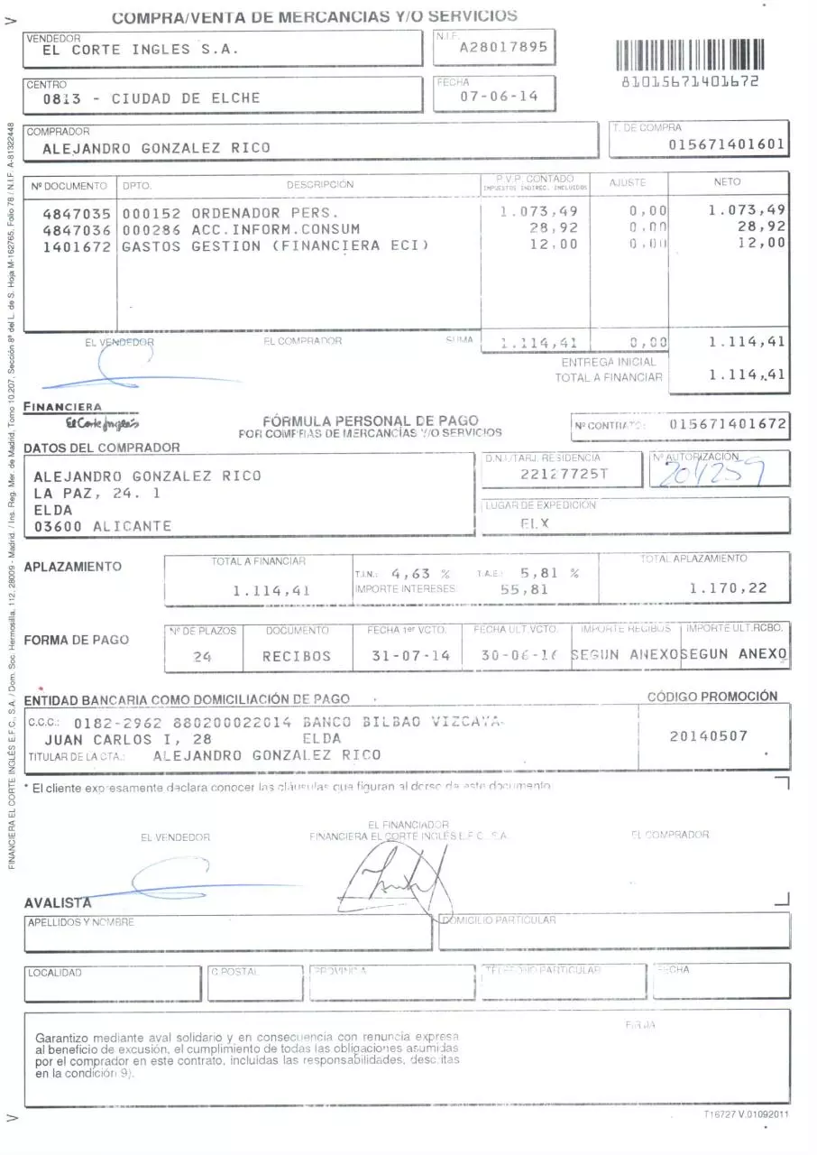 Page 2 of 2, Prueba de Garantía