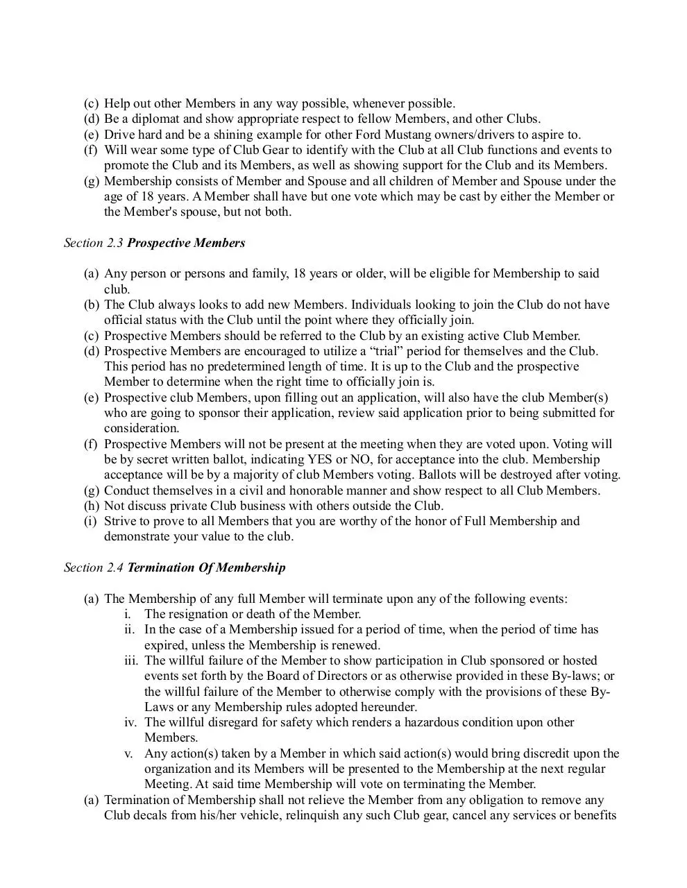 Page 2 of 9, mmdfw bylaws
