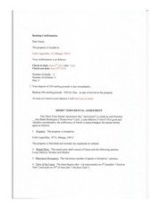 Page 1, Rental Agreement