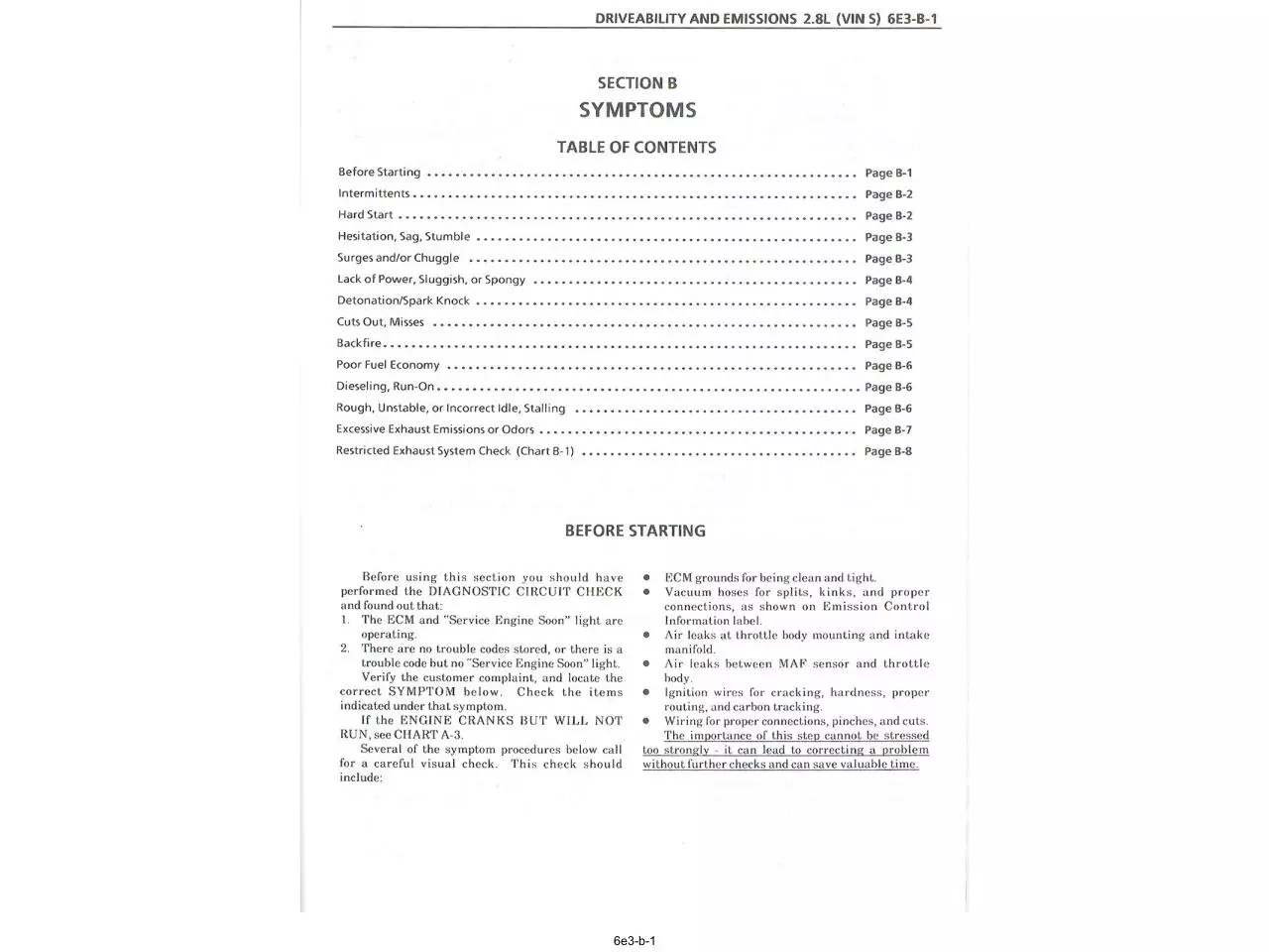 Page 1 of 11, 1988 v6 2 8L