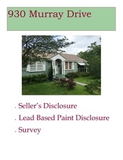 Page 1, 930 Murray Drive Disclosures