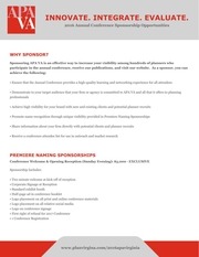 Page 2, APAVA 2016 Conference Sponsorship