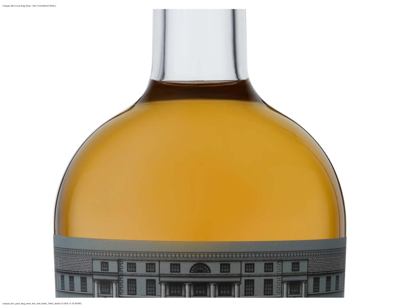 Document preview COMPASS BOX GREAT KING STREET NEW YORK BLEND 750ML .PDF - page 2/5