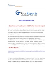 Page 1, Global Vacuum Cup Industry