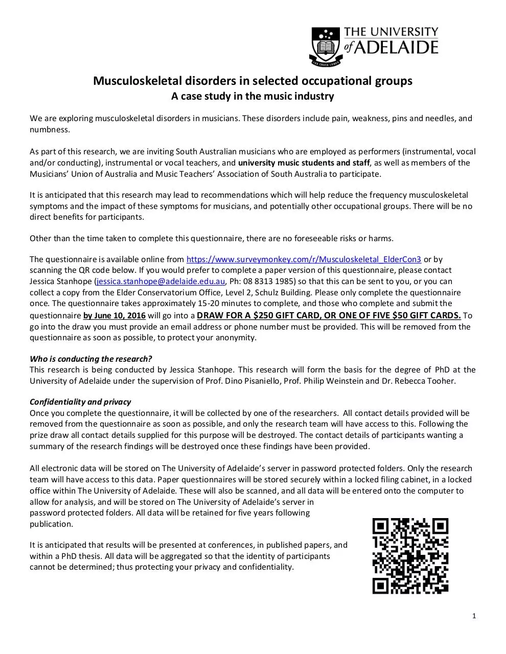 Page 1 of 2, Information sheet poster Elder