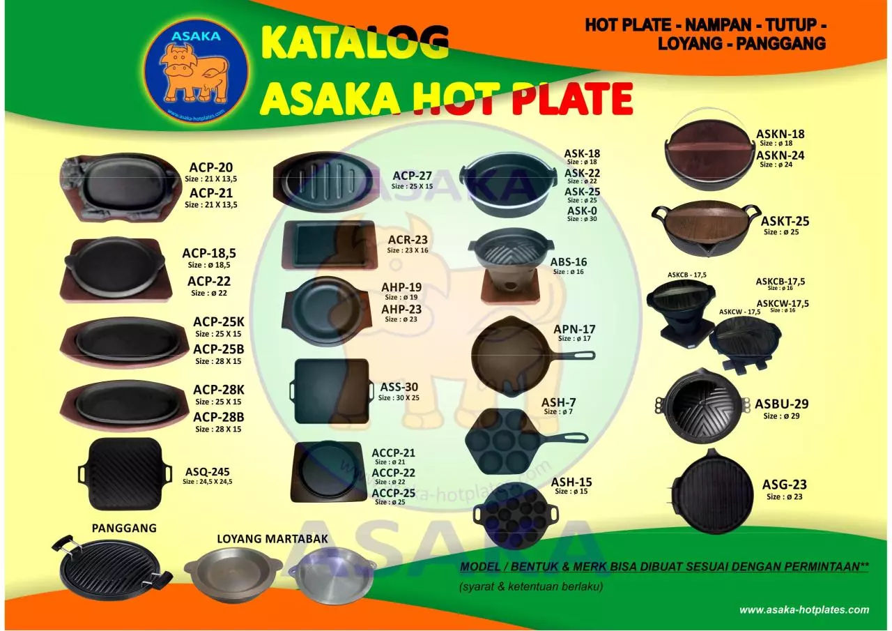Page 1 of 1, ASAKA HOTPLATE STEAK