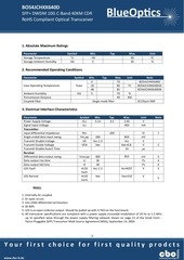Page 3, BlueOptics BO54JCHXX640D 10GBASE DWDM CDR SFP+ Transceiver