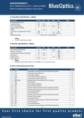 Page 4, BlueOptics BO56HXX640DT1 2 4 8GBASE CWDM SFP+ Transceiver