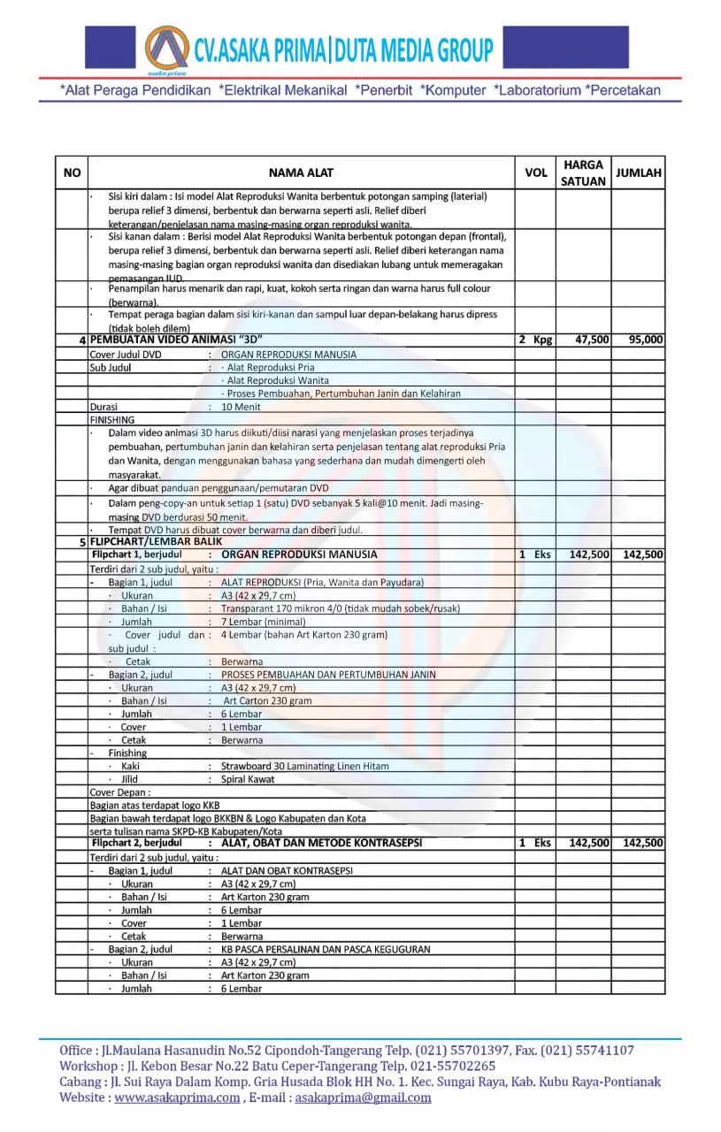 Page 3 of 8, @Harga KIE KIT Juknis 2016