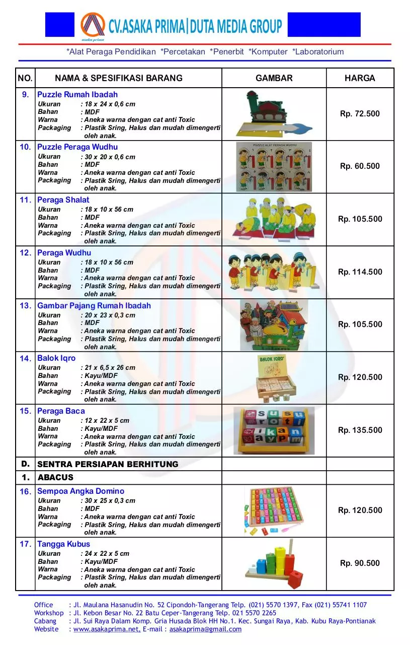 Page 3 of 16, Jual Mainan Edukatif Murah