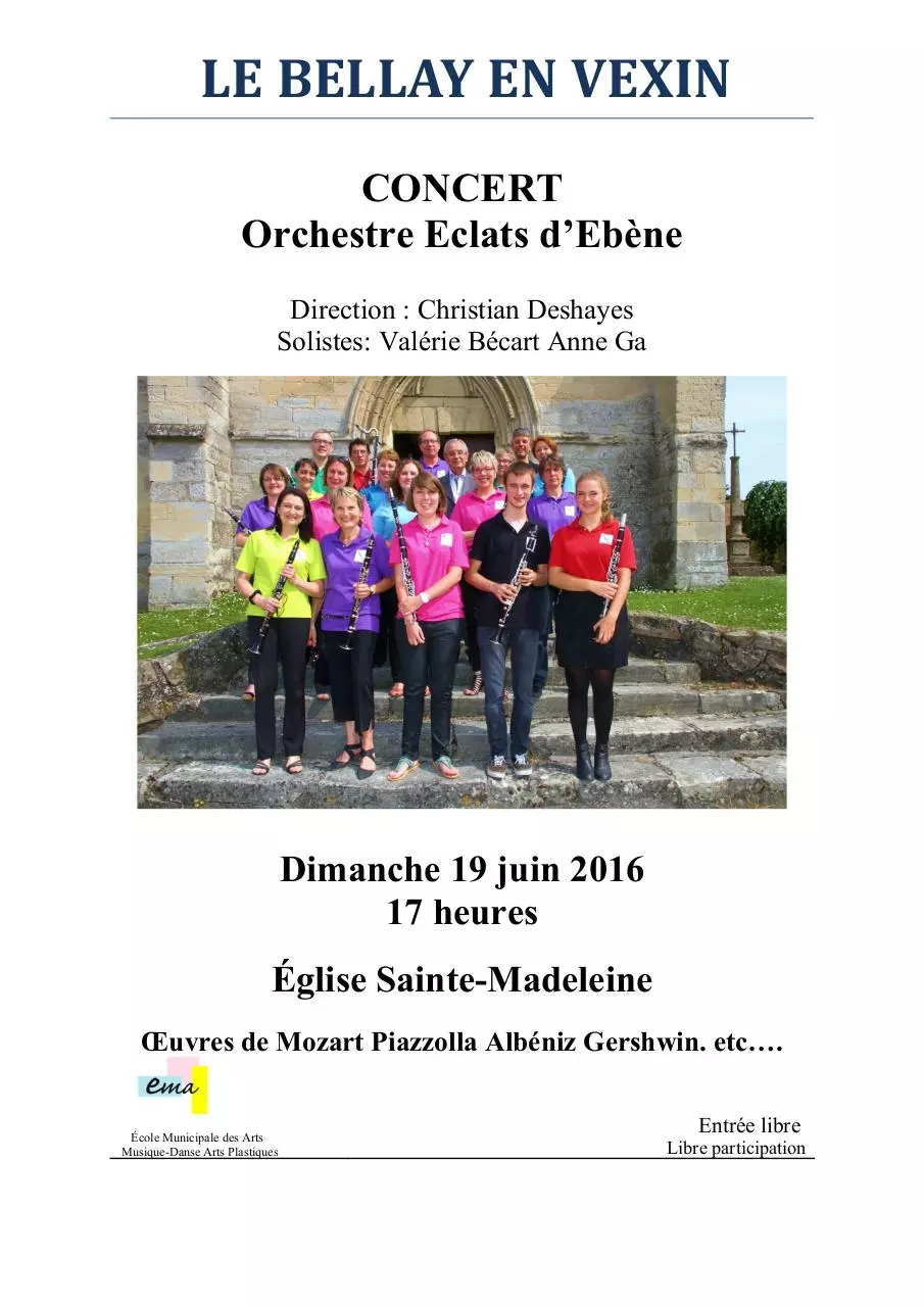 Page 1 of 1, Affiche LE BELLAY EN VEXIN 95750 2016