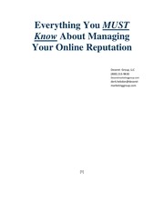online reputation report