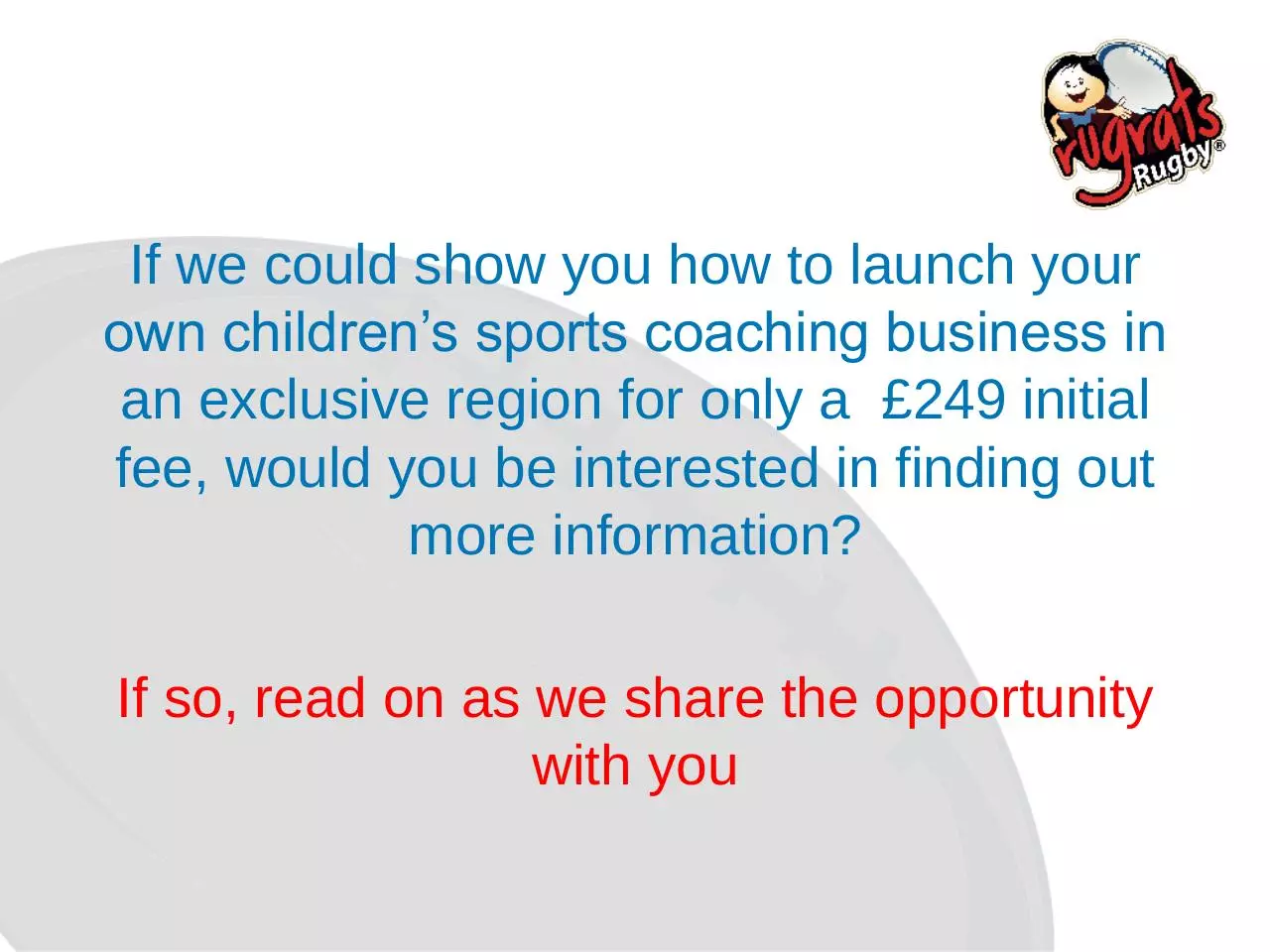 Page 4 of 14, RUGRATS RUGBY BE YOUR OWN BOSS