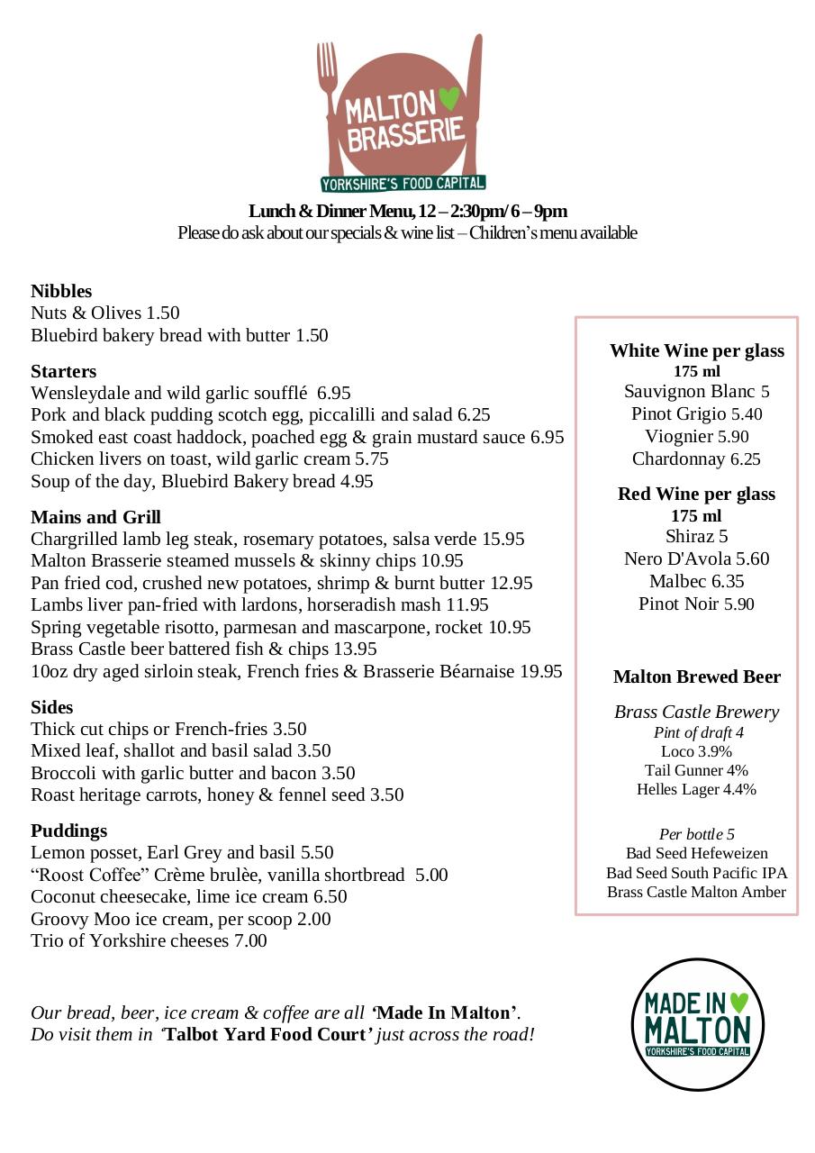 Document preview Current Brasserie Menu.pdf - page 1/1