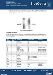 Page 5, BlueOptics BO01C13240 1000BASE LH GBIC