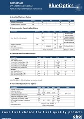 Page 3, BlueOptics BO05B15680 SFP Transceiver 1550nm 80KM