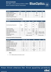 Page 3, BlueOptics BO11C3155220 1000BASE BX U GBIC Bidi